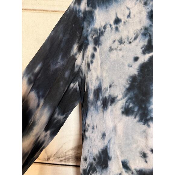 YFB Young Fabulous & Broke S Long Sleeve Tie Dye Top Black Grey Everyday Wear - Picture 6 of 6